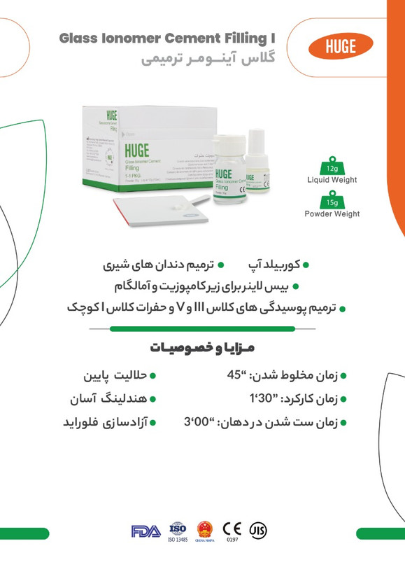 گلاس آینومر لوتینگ – Vincismaile Glass Ionomer Cement (Luting I)