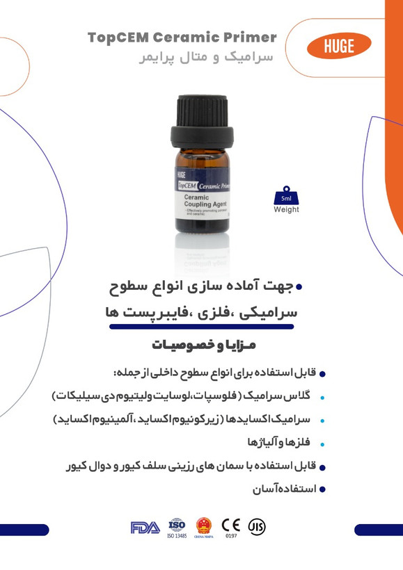 سرامیک و متال پرایمر – TopCEM Ceramic Primer: