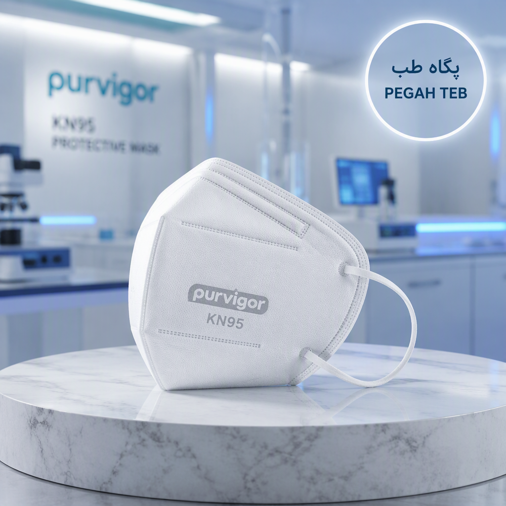 ماسک فیلتردار KN95 پنج لایه محافظ بندهای نرم و غیر حساسیت زا بسته 15 عددی