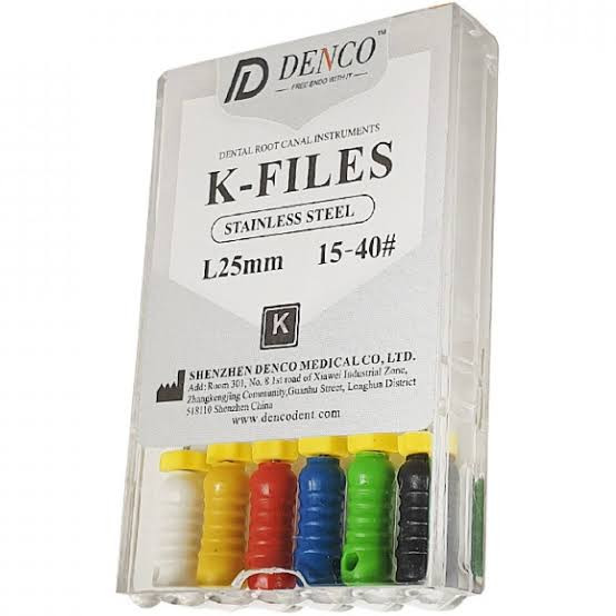 فایل دستی ( K-File ) استیل 25 میلیمتری دنکو